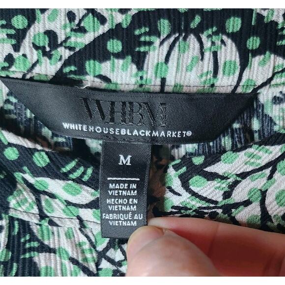 White House‎ Black Mkt Gauze Printed Hi Lo Blouse Top Size Med - Picture 5 of 9